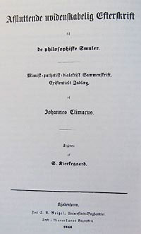 Concluding Unscientific Postscript